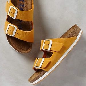 BIRKENSTOCK Florida Soft Footbed Size 41 Ochre
